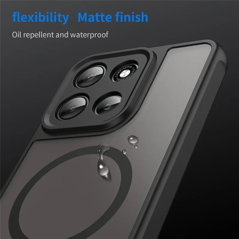 For Motorola Moto G56 5G Case Compatible with MagSafe Anti Drop PC + TPU Phone Cover - Black