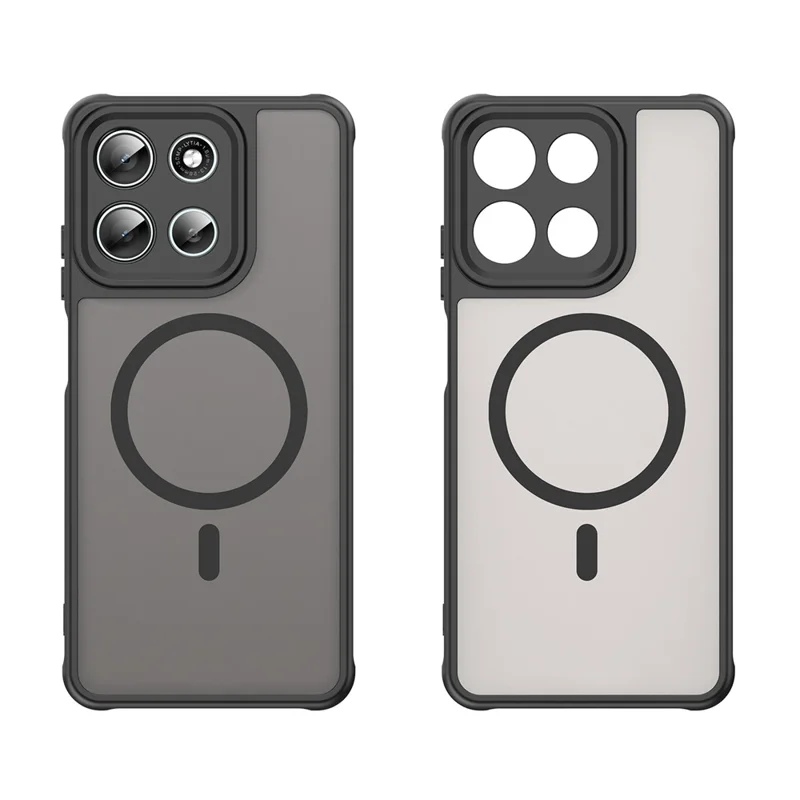 For Motorola Moto G56 5G Case Compatible with MagSafe Anti Drop PC + TPU Phone Cover - Black
