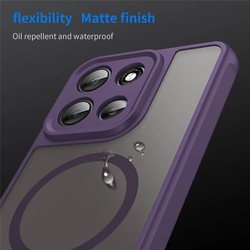 For Motorola Moto G56 5G Case Compatible with MagSafe Anti Drop PC + TPU Phone Cover - Purple