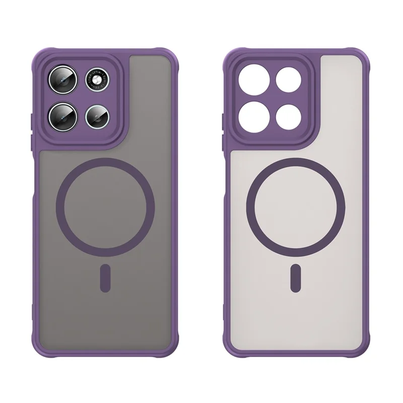 For Motorola Moto G56 5G Case Compatible with MagSafe Anti Drop PC + TPU Phone Cover - Purple