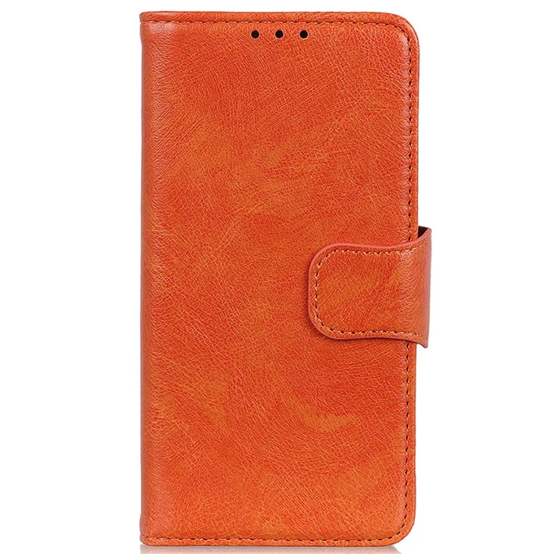 Funda para OnePlus Nord CE5 5G Textura de Napa Funda de Cartera de Cuero Dividido - Naranja