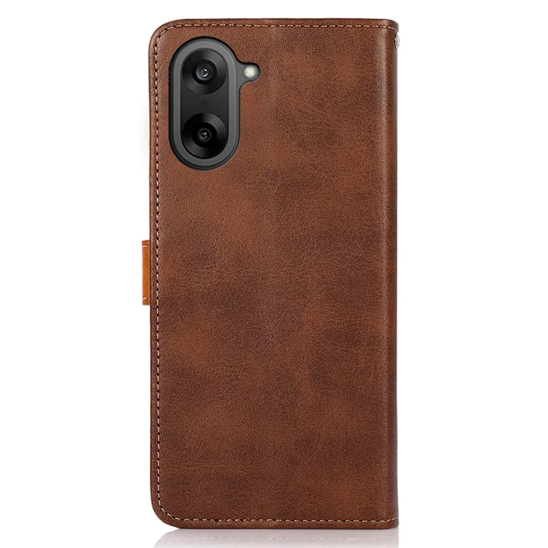 KHAZNEH per OnePlus Nord CE5 5G Custodia Portafoglio per Telefono con Supporto e Cover a Libro in Pelle - Marrone