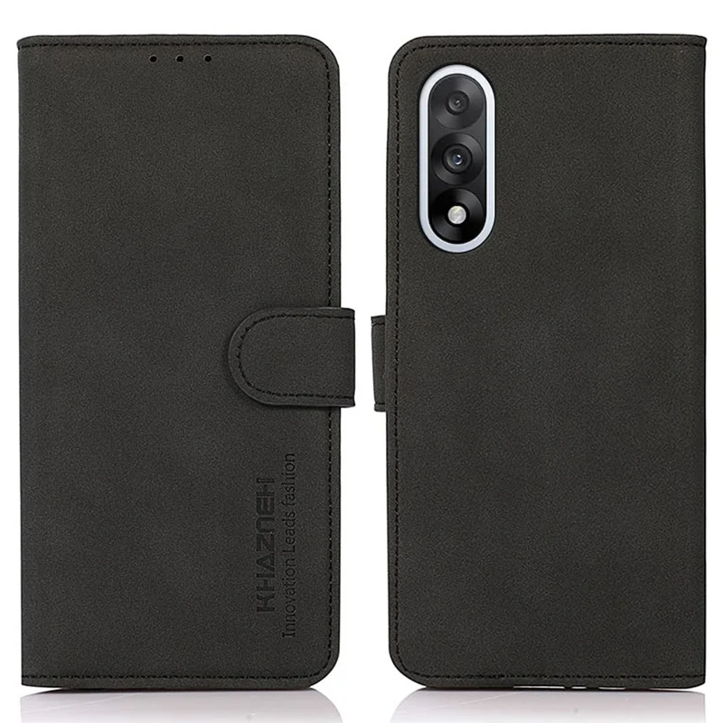 Capa KHAZNEH para OnePlus Nord 5 5G / Ace 5 Ultra 5G em Couro PU com Carteira e Suporte - Preto
