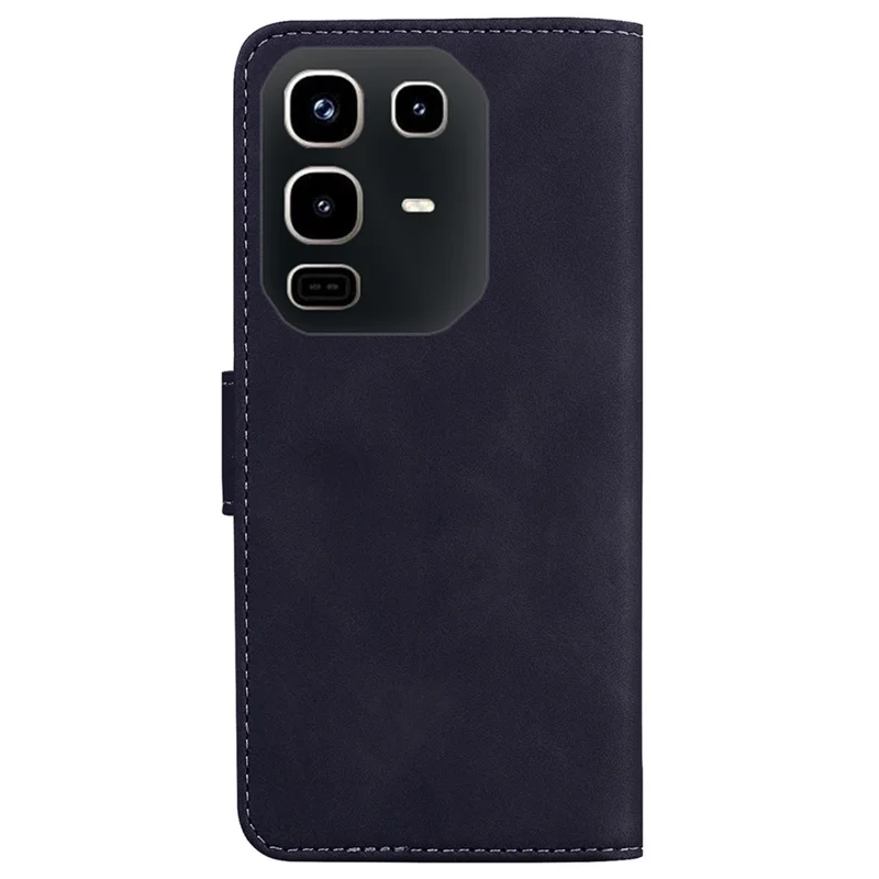 For Infinix Note 50 4G  /  Note 50 Pro 4G Case Solid Color Leather Wallet Phone Cover - Black