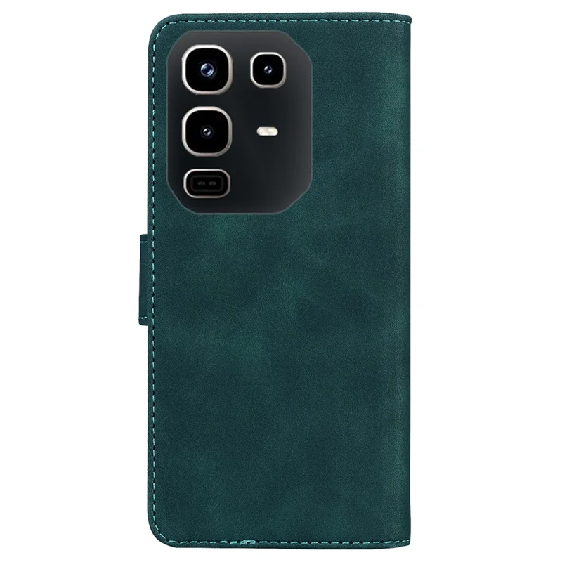 For Infinix Note 50 4G  /  Note 50 Pro 4G Case Solid Color Leather Wallet Phone Cover - Green