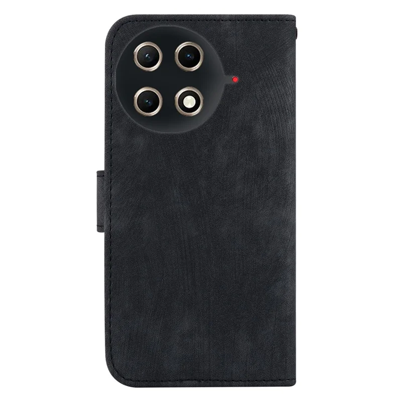 Per TECNO Camon 30S 4G / 30S Pro 4G Cover a Portafoglio con Impronta di Tigre in Pelle Antiurto per Telefono con Cinturino da Polso - Nero