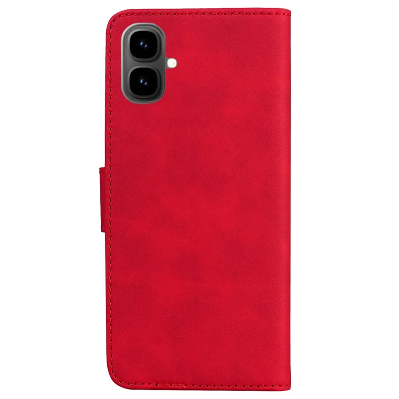 For Infinix Smart 10 Case Solid Color Leather Wallet Phone Cover - Red