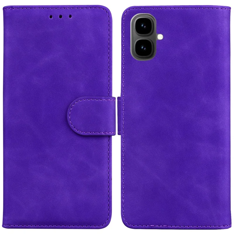 For Infinix Smart 10 Case Solid Color Leather Wallet Phone Cover - Purple