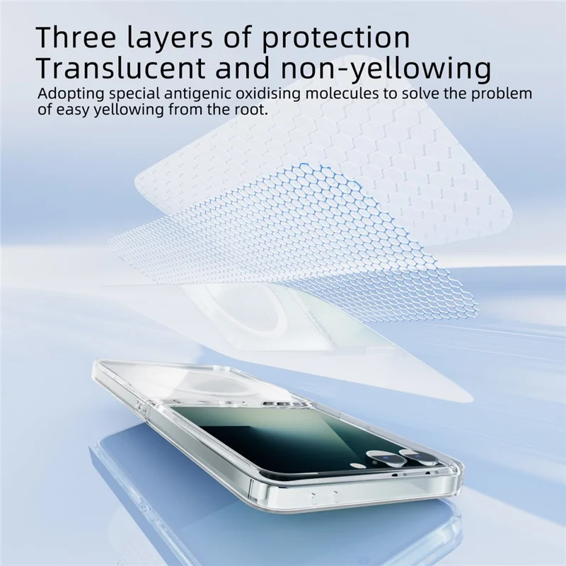 ABEEL For Samsung Galaxy Z Flip7 5G Magnetic Case Clear PC Anti Scratch Phone Cover