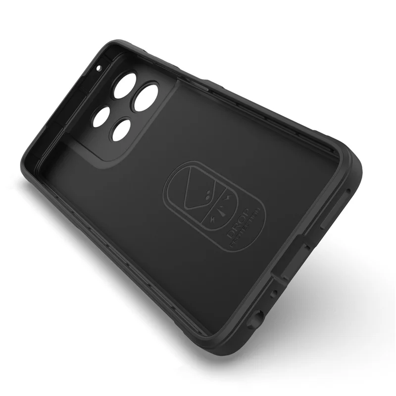 For Motorola Moto G56 5G Case Anti-Drop Soft TPU Rugged Phone Back Cover - Black