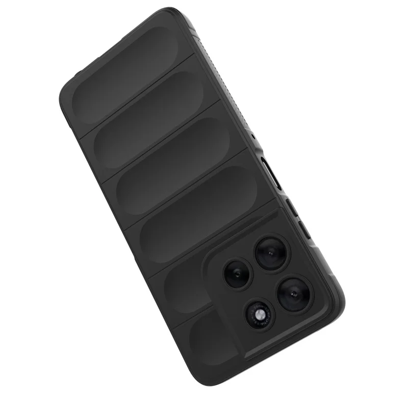 For Motorola Moto G56 5G Case Anti-Drop Soft TPU Rugged Phone Back Cover - Black