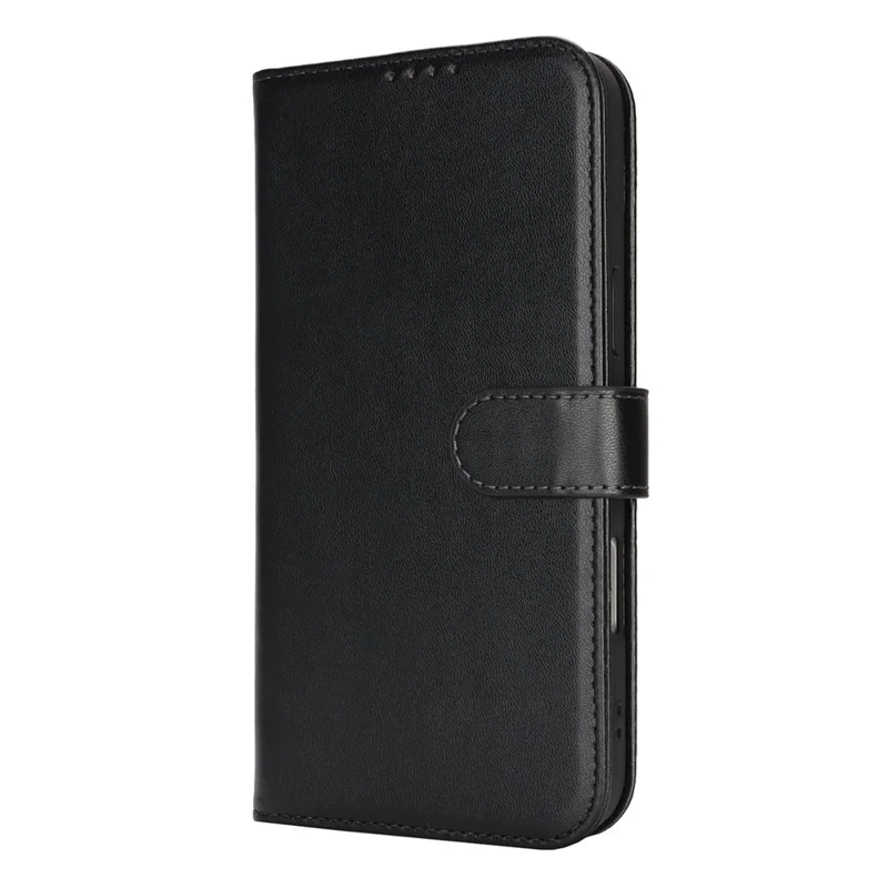 For iPhone 16 Pro Max Stand Case Shockproof Leather Wallet Phone Cover - Black