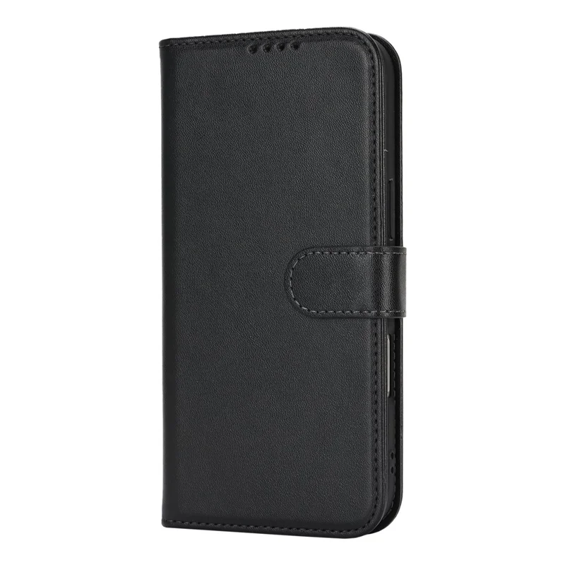 For iPhone 17 Air Stand Case Shockproof Leather Wallet Phone Cover - Black