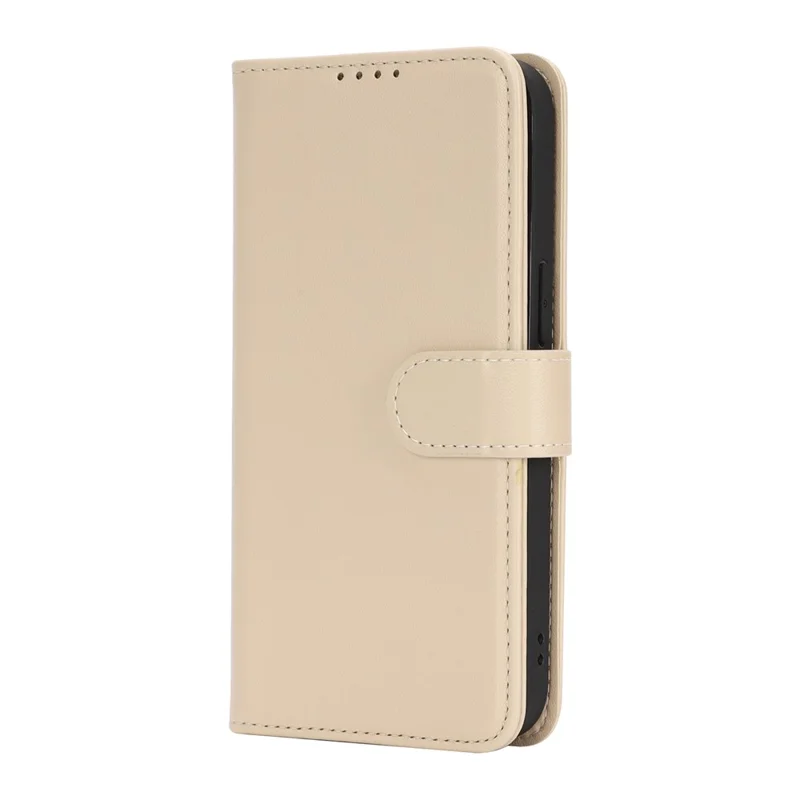 Für iPhone 16e Ständer Hülle Stoßfest Leder Geldbörse Handyhülle - Beige