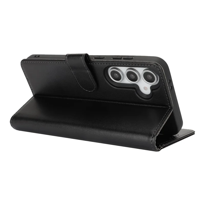 For Samsung Galaxy S24 FE Stand Case Shockproof Leather Wallet Phone Cover - Black