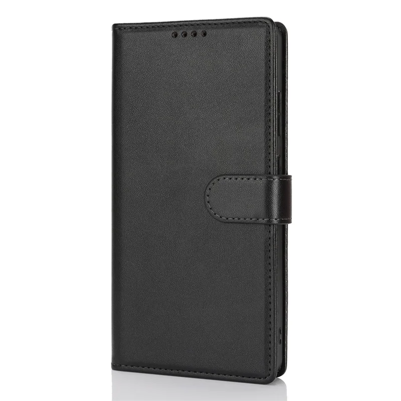 Étui portefeuille en cuir antichoc pour Samsung Galaxy S25 Ultra - Noir