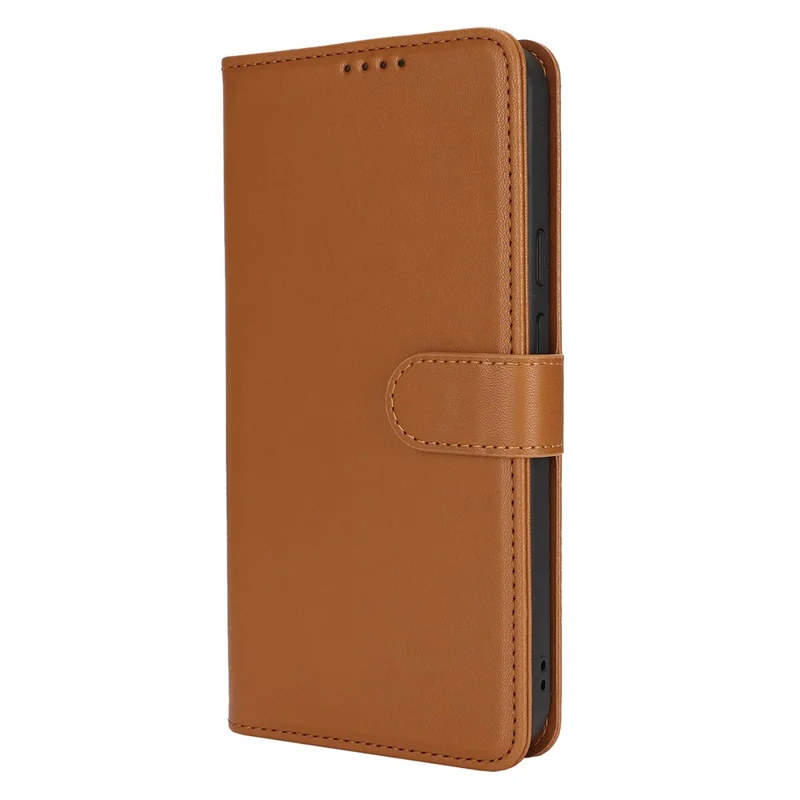 For Google Pixel 7 Pro 5G Stand Case Shockproof Leather Wallet Phone Cover - Light Brown