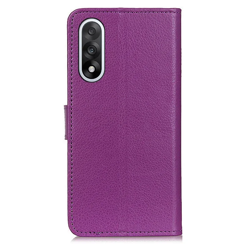 Étui Portefeuille Pour OnePlus Nord 5 5G en Cuir PU Texture de Litchi - Violet