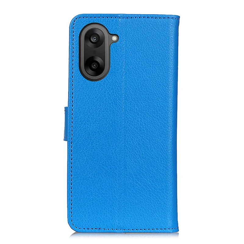 Für OnePlus Nord CE5 5G Geldbörsen-Hülle aus PU-Leder Handyhülle Litschitextur - Blau