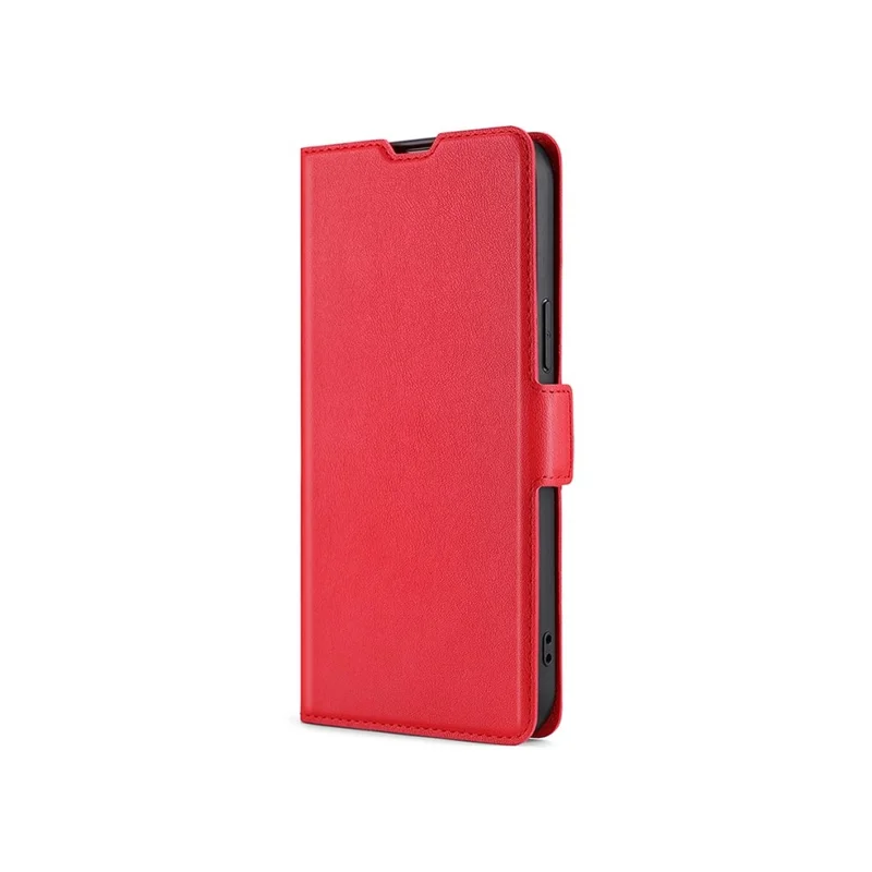 Étui pour Oppo A5x 5G Porte-cartes en Cuir PU - Rouge