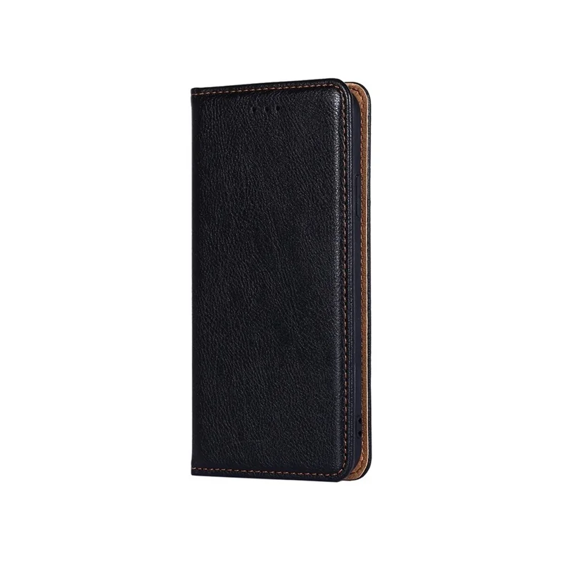 For Realme C71 4G Case Wallet PU Leather Magnetic Auto-Absorbed Phone Cover - Black