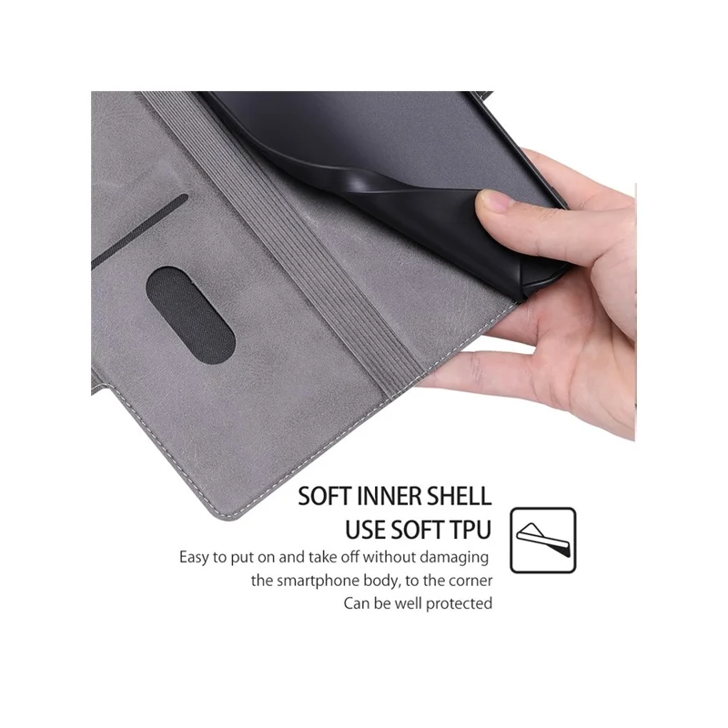 Cover per Xiaomi Civi 5 Pro 5G con Porta Carte Custodia in Pelle PU - Bianco