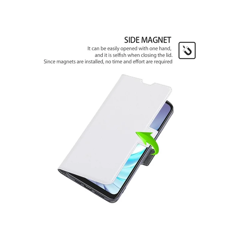 For OnePlus Ace 5 Ultra 5G / Nord 5 5G Case Card Holder PU Leather Phone Cover - White