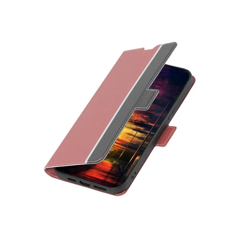 For OnePlus Nord 5 5G / Ace 5 Ultra 5G Case Card Holder Twill Texture Leather Phone Cover - Pink