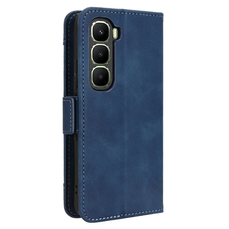 For Infinix Hot 60 5G / Hot 60i 4G Leather Case Phone Wallet Cover with Multiple Card Slots - Blue