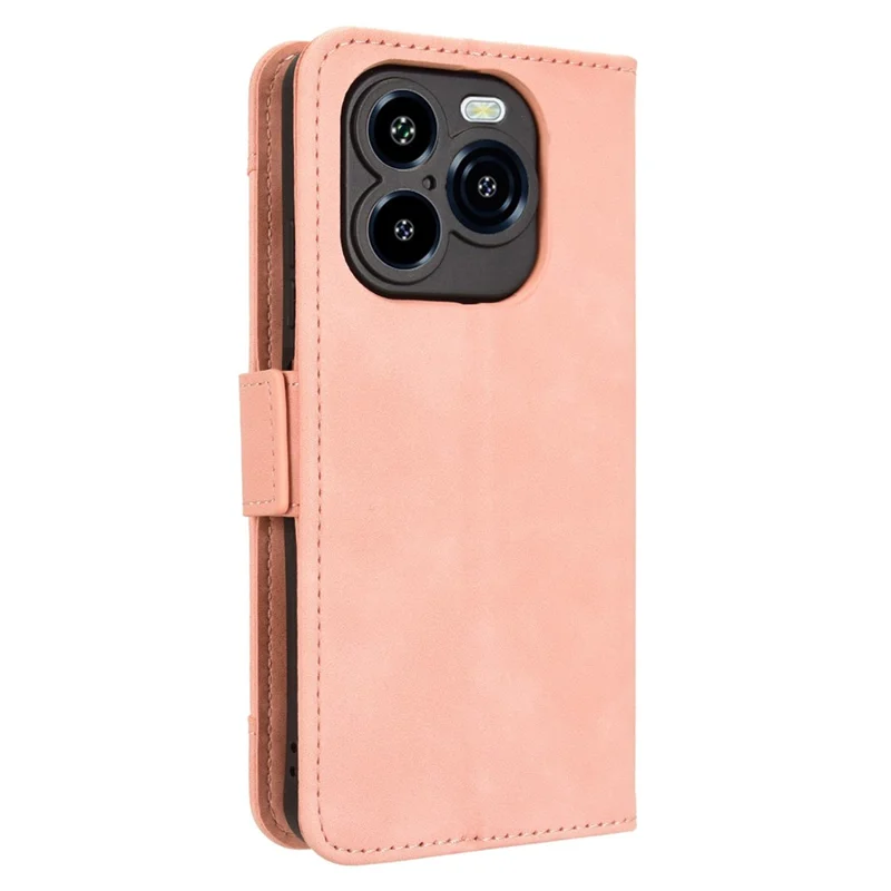 Für Oukitel C65 / C65 Pro Lederhülle Handyhülle Brieftasche mit mehreren Kartenfächern - Rosa