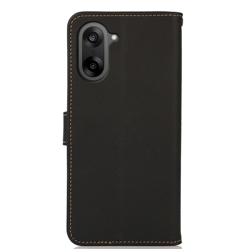 KHAZNEH для OnePlus Nord CE5 5G Чехол из натуральной воловьей кожи-портмоне для телефона - Черный