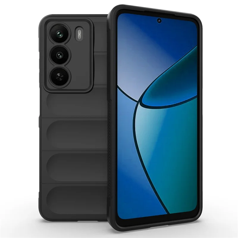 Cover posteriore per Realme C73 5G / Narzo 80 Lite 5G - Custodia antiurto in morbido TPU - Nero