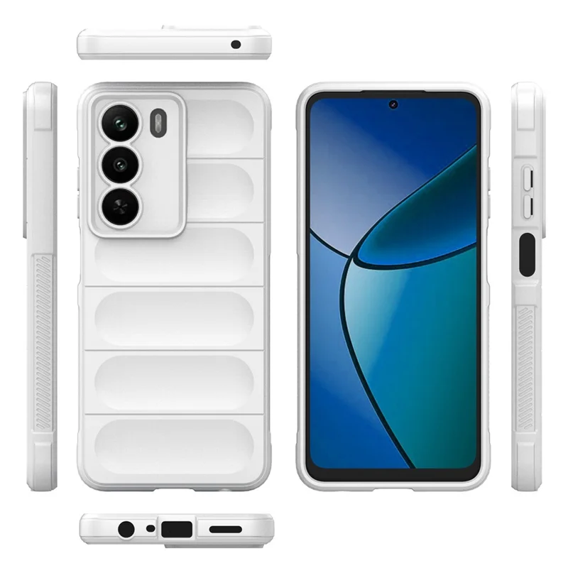 For Realme C73 5G  /  Narzo 80 Lite 5G Case Anti-Drop Soft TPU Rugged Phone Back Cover - White