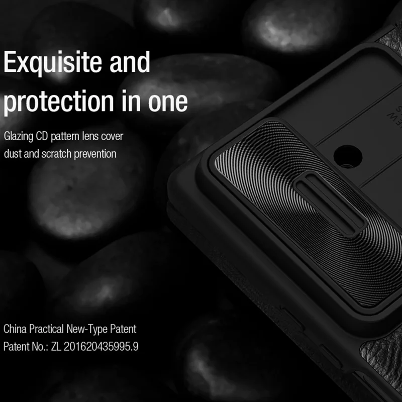 NILLKIN Qin Pro Series for Samsung Galaxy Z Fold7 5G Case with Card Slots Leather Phone Cover with Stylus - Black