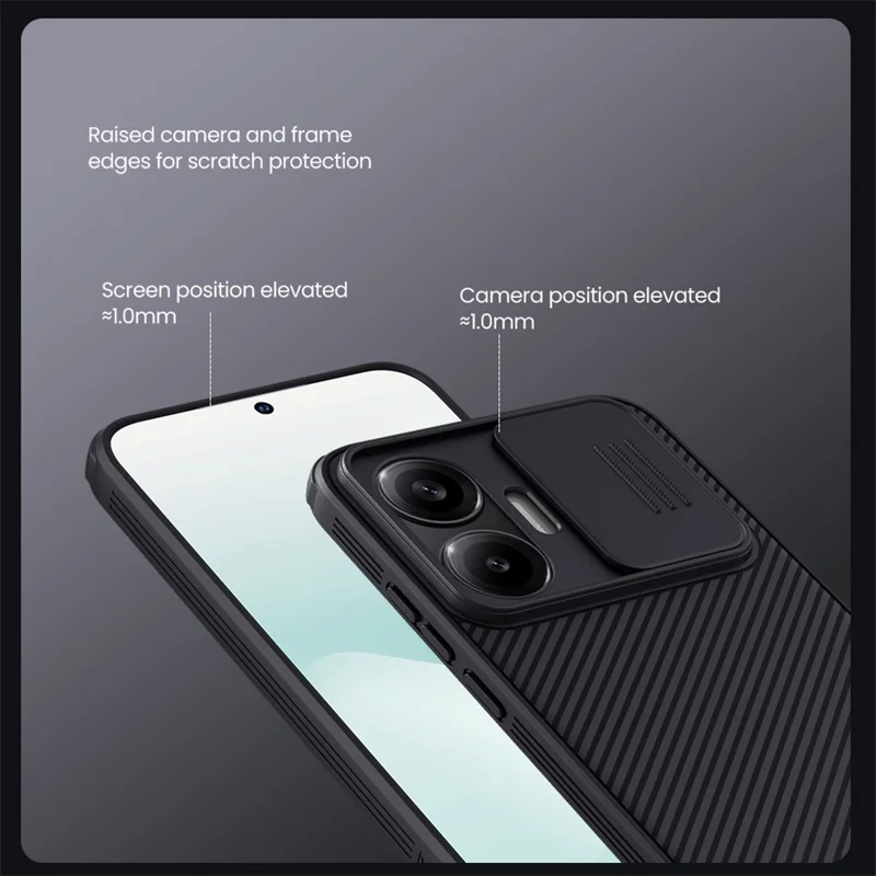 NILLKIN Camshield Pro for Xiaomi Poco F7 5G  /  Redmi Turbo 4 Pro 5G Case Compatible with MagSafe TPU + PC Phone Cover with Slider Camera