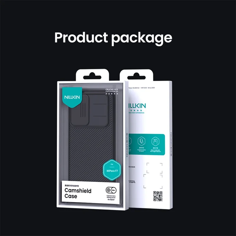 NILLKIN Camshield Pro Series for Xiaomi Poco F7 5G  /  Redmi Turbo 4 Pro 5G Case PC + TPU Slide Camera Lid Phone Cover