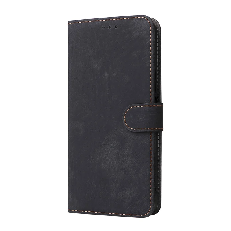 For Honor X6c 4G Case Wallet RFID Blocking PU Leather Phone Cover Stand with Strap - Black