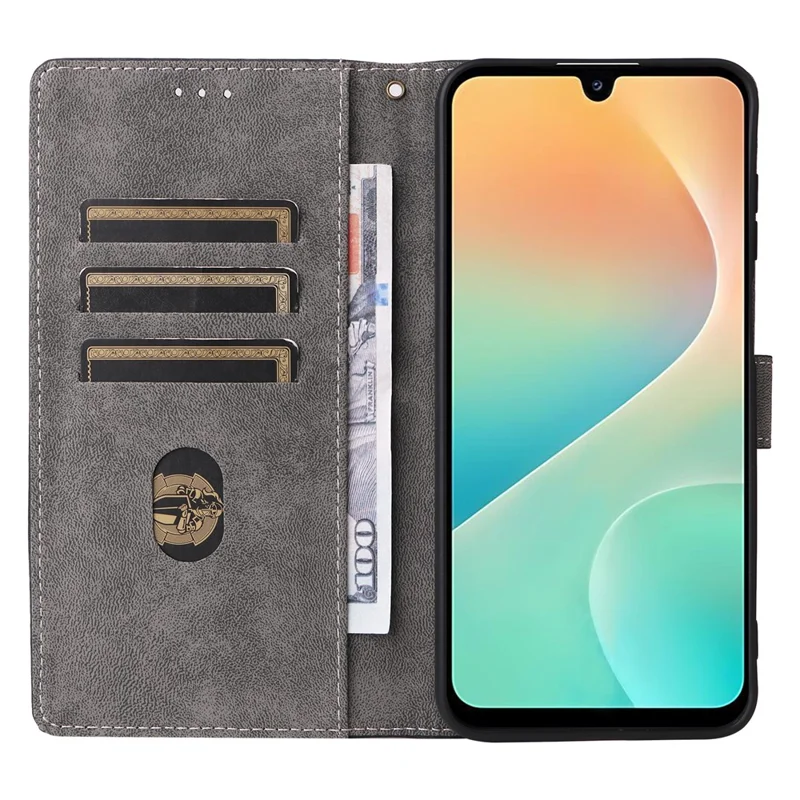Чехол-кошелек для Samsung Galaxy M36 5G с блокировкой RFID, из искусственной кожи, с подставкой и ремешком - Черный