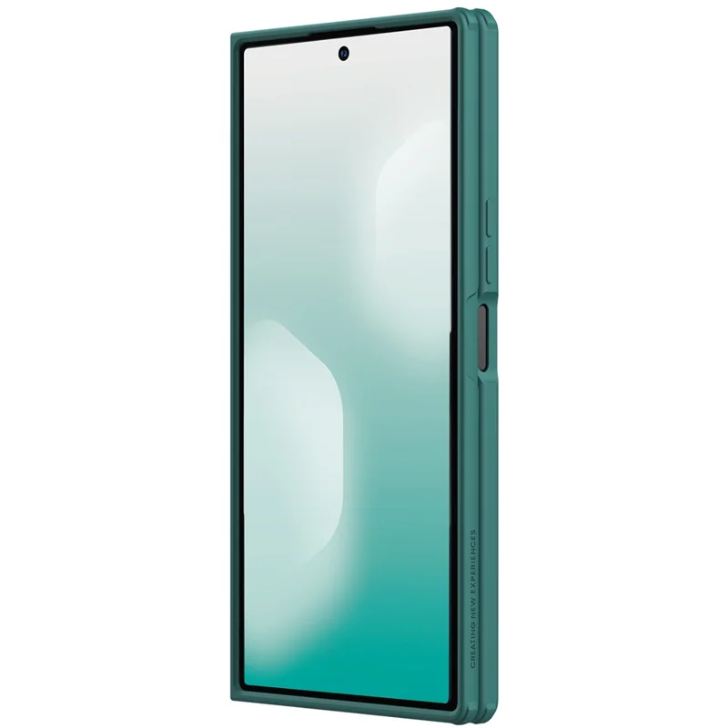 NILLKIN Flex Pure Fold Case for Samsung Galaxy Z Fold7 5G Silicone + PC Phone Cover with Stylus Pen - Green