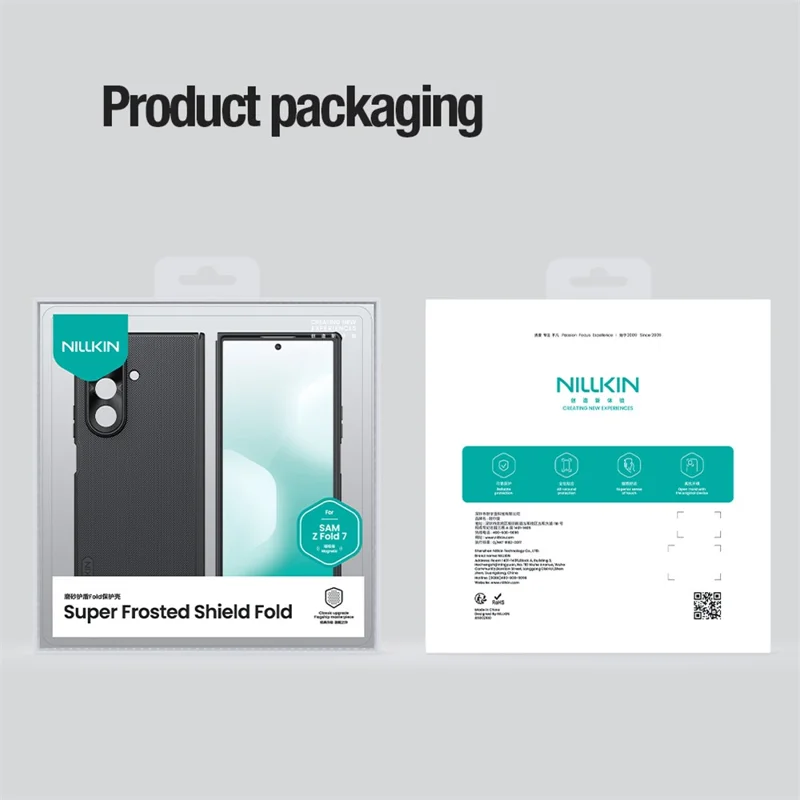 NILLKIN Super Frosted Shield Fold for Samsung Galaxy Z Fold7 5G Case Compatible with MagSafe PC Matte Phone Cover