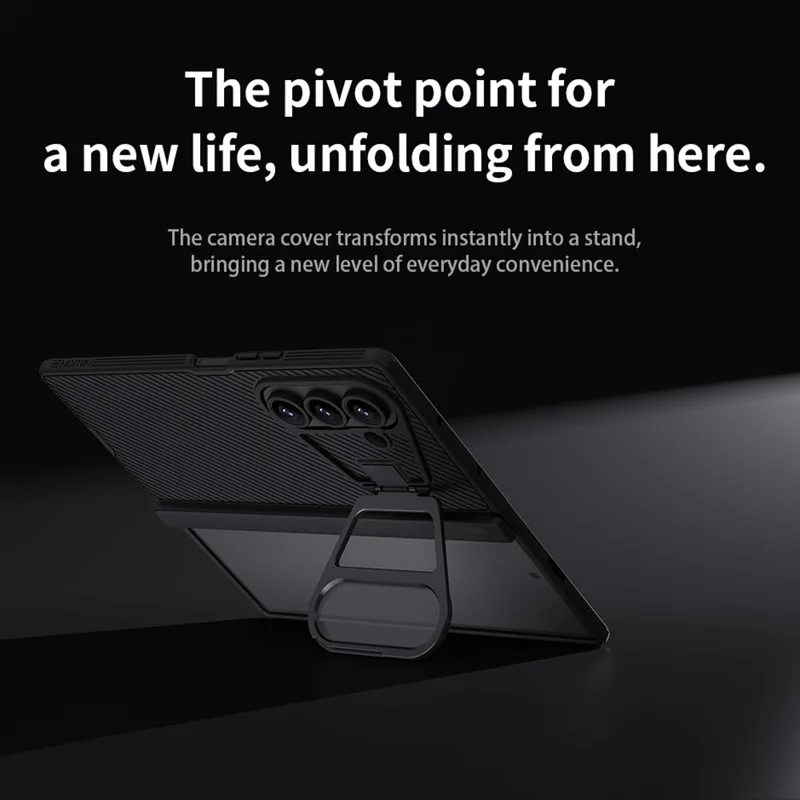 NILLKIN CamShield Prop Magnetic Series For Samsung Galaxy Z Fold7 5G Case PC Phone Cover with Clear Camera Lid