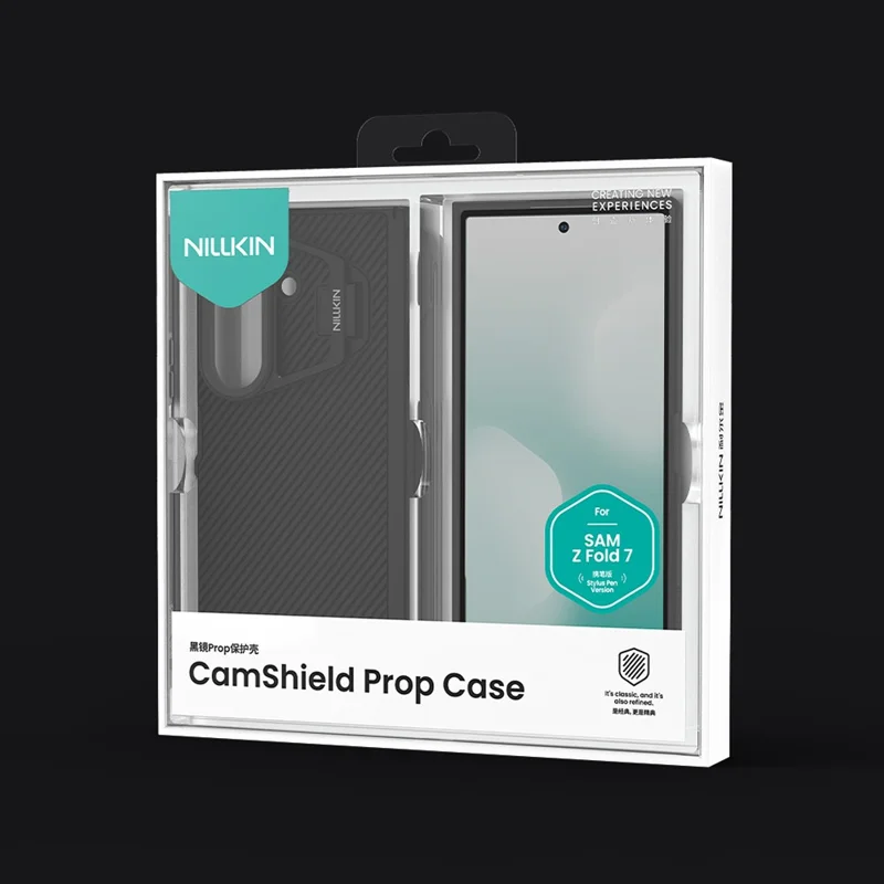 NILLKIN CamShield Prop Series For Samsung Galaxy Z Fold7 5G Case PC Phone Cover with Clear Camera Lid  /  Stylus Pen