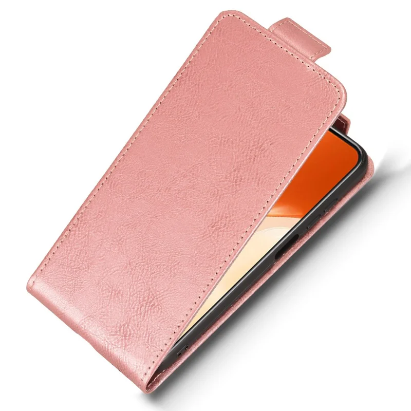 Pour Oukitel C1 Pro / C1 Étui avec Fermoir Magnétique à Rabat Vertical en Cuir pour Téléphone avec Porte-Cartes - Or Rose