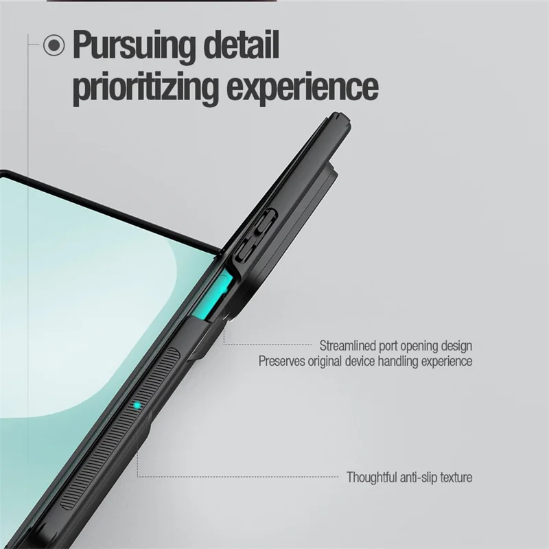 NILLKIN Super Frosted Shield Fold für Samsung Galaxy Z Fold7 5G Hülle PC Matter Telefondeckel mit Stylus-Stift