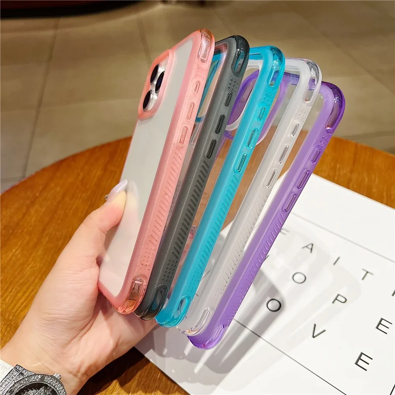 For iPhone 16 Pro Max Case Shockproof TPU + PC Phone Back Cover - Blue