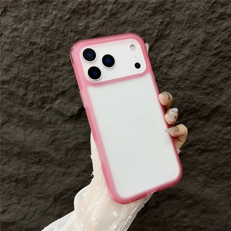 Cover per iPhone 17 Pro Antiurto TPU + PC Protezione Posteriore - Rosa