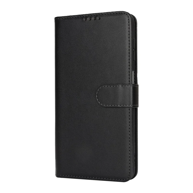 For Samsung Galaxy A16 5G / A16 4G Stand Case Shockproof Leather Wallet Phone Cover - Black