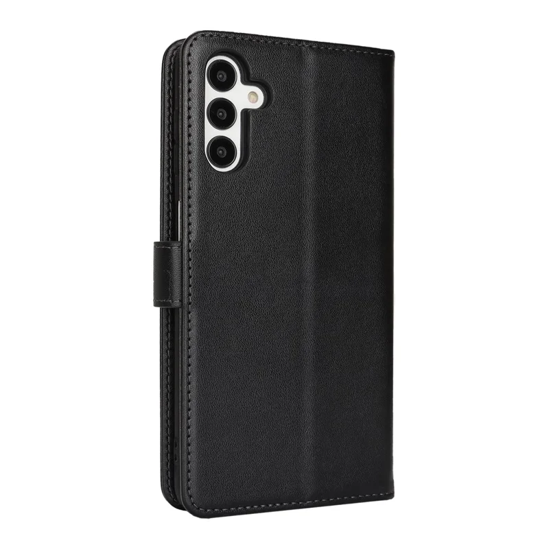 For Samsung Galaxy A16 5G / A16 4G Stand Case Shockproof Leather Wallet Phone Cover - Black