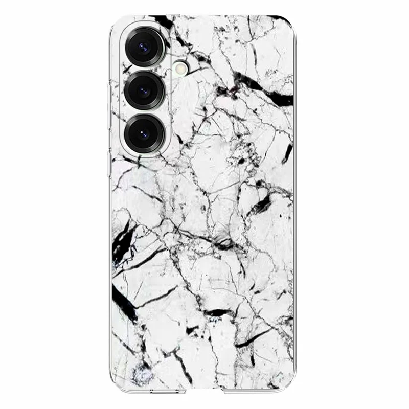For Samsung Galaxy A15 4G / A15 5G Case Marble Pattern Printing Soft TPU Phone Cover - White
