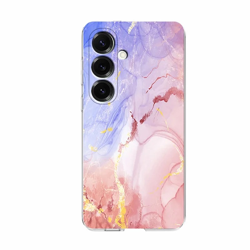 For Samsung Galaxy A34 5G Case Marble Pattern Printing Soft TPU Phone Cover - Pink